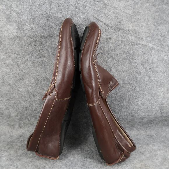 Dexter Shoes Mens 10.5 Casual Loafer Slip On Leather Brown Moc Toe Driving Flats main image 6